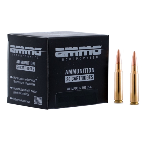 Ammunition Ammo Inc. 308168BTHP A20 308Win Ammo, Inc. 308 Winchester 168 qr Boat Tail Hollow Point Siqnature Line • Model: 308168BTHP-A20